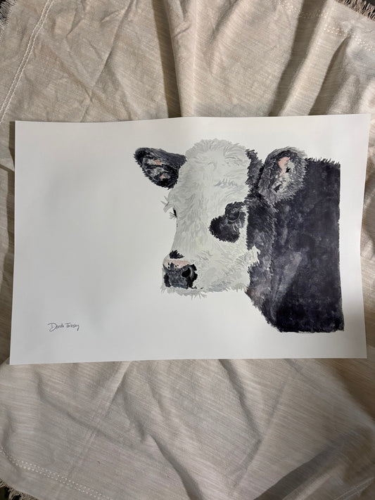 Calf Print on 16x24 Canvas