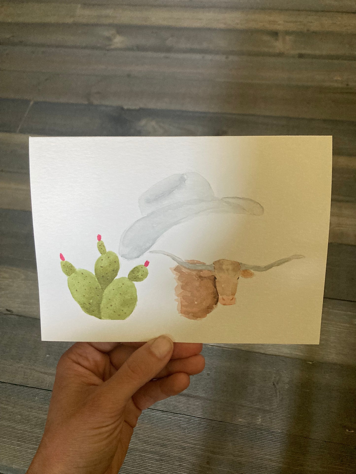 Western Watercolor Greeting Cards