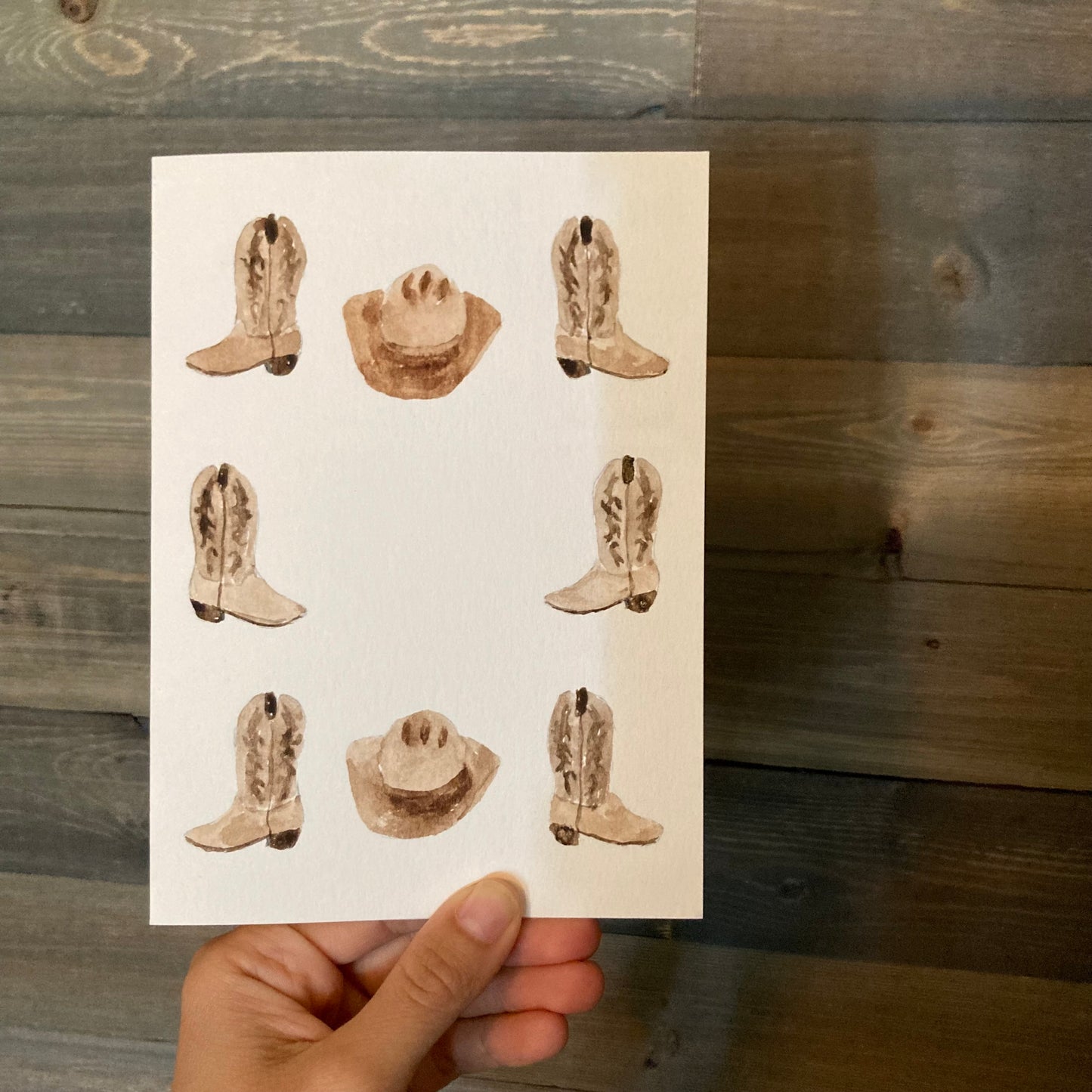 Western Watercolor Greeting Cards