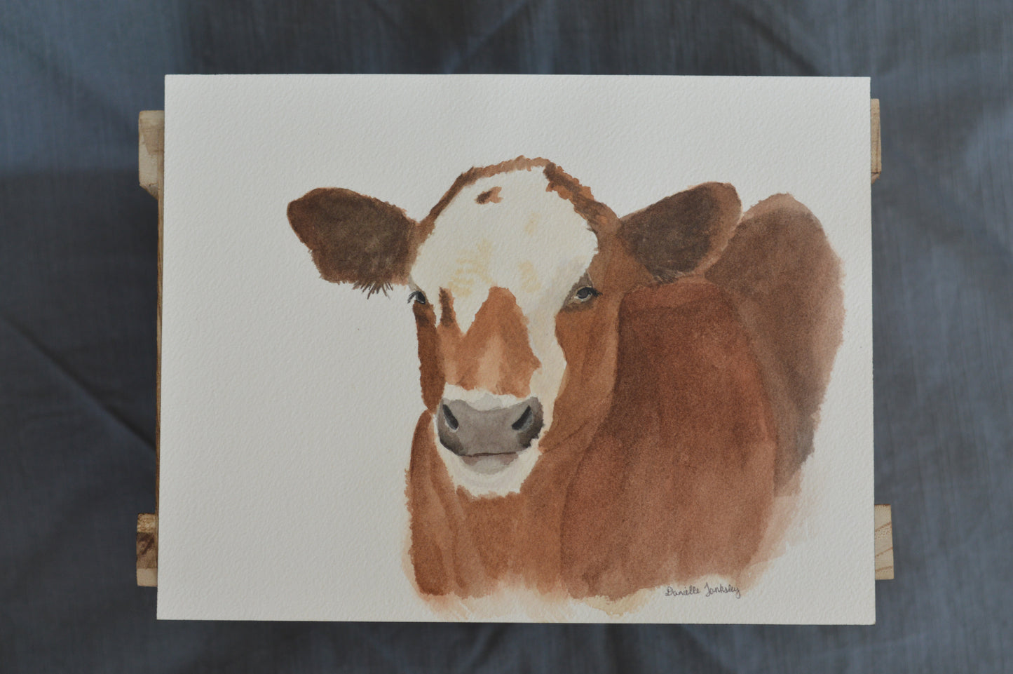 Calf Watercolor Painting