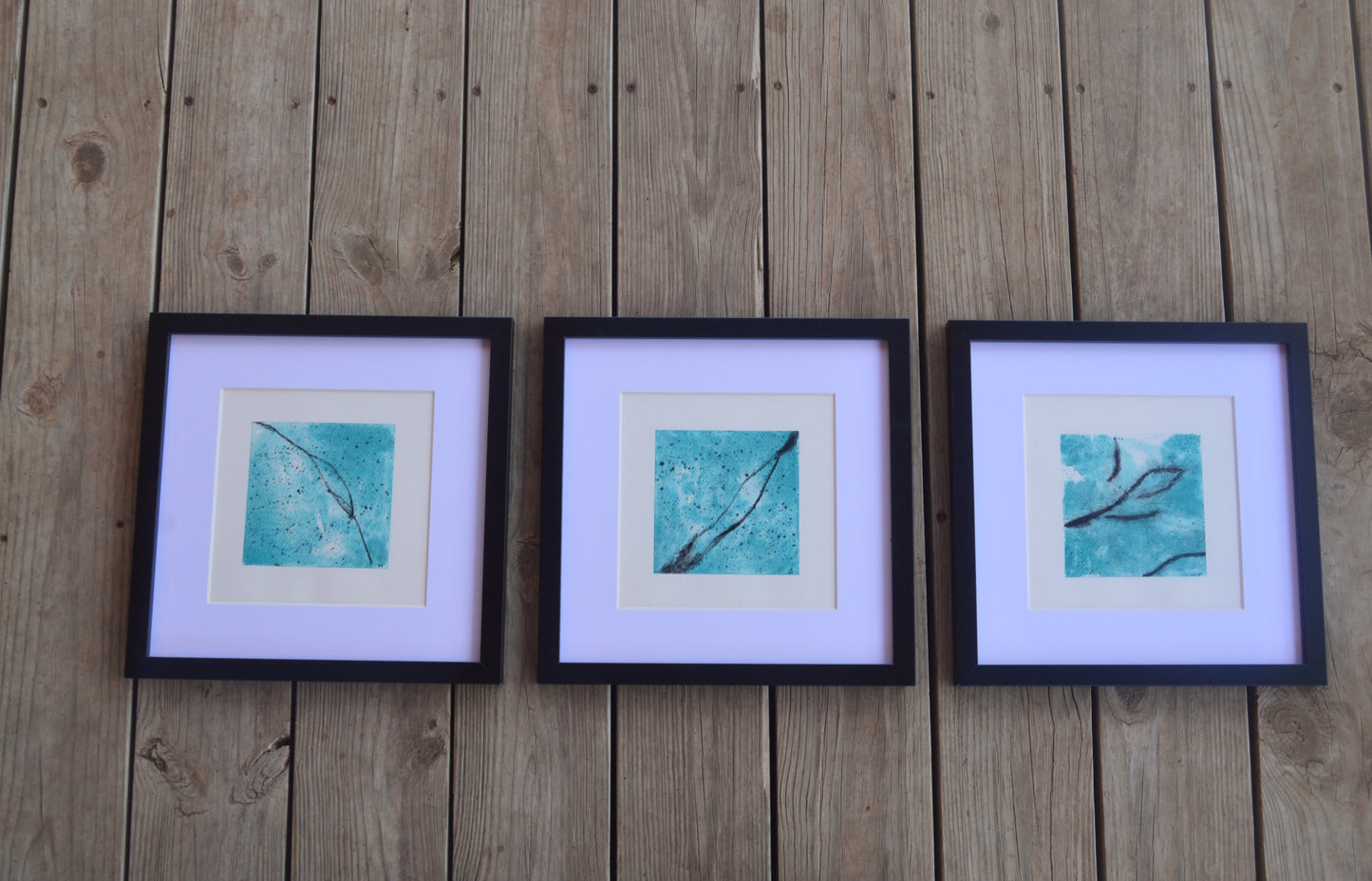 Abstract Turquoise Watercolor Bundle