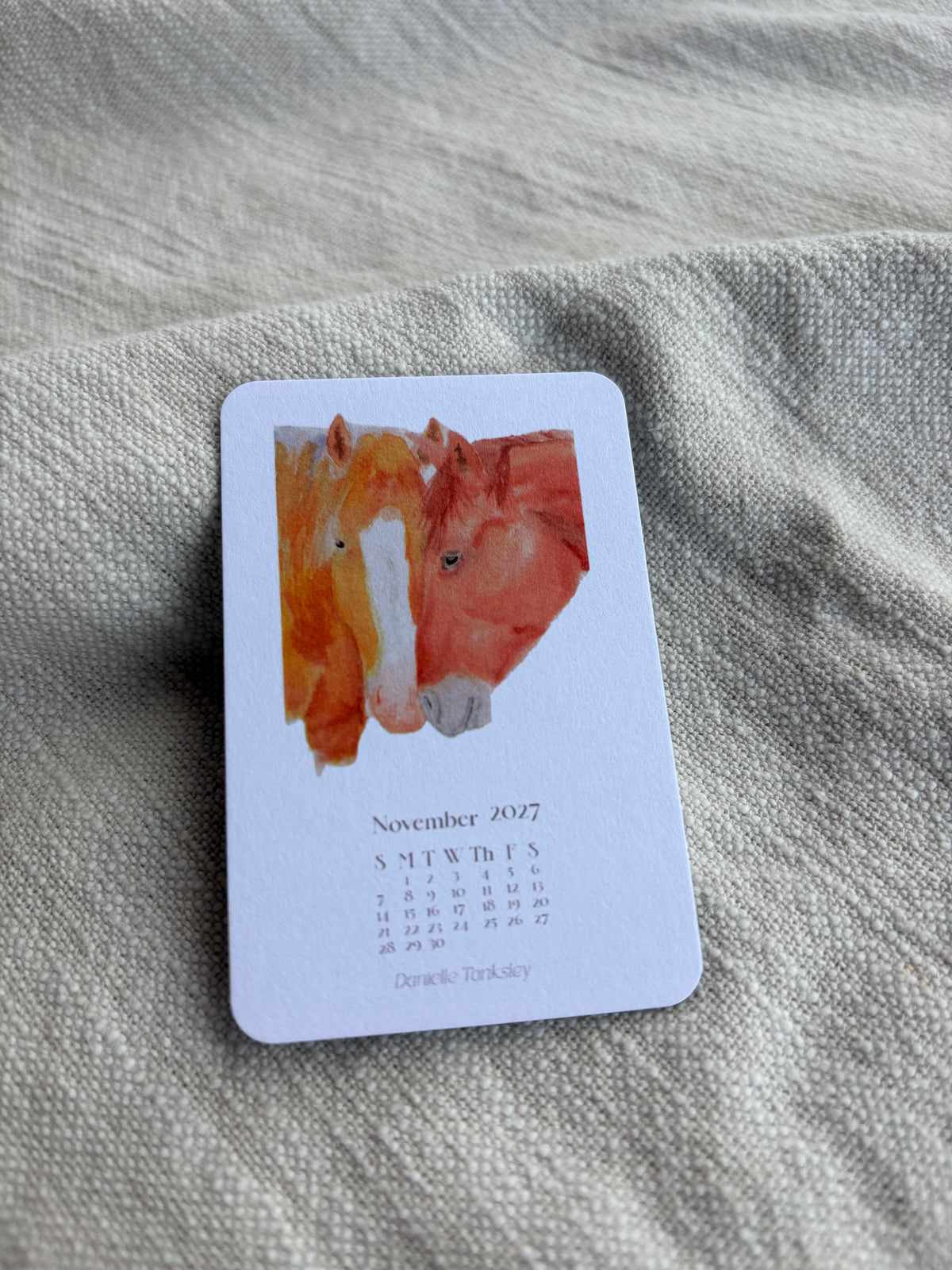 Small Desktop 2027 Calendar