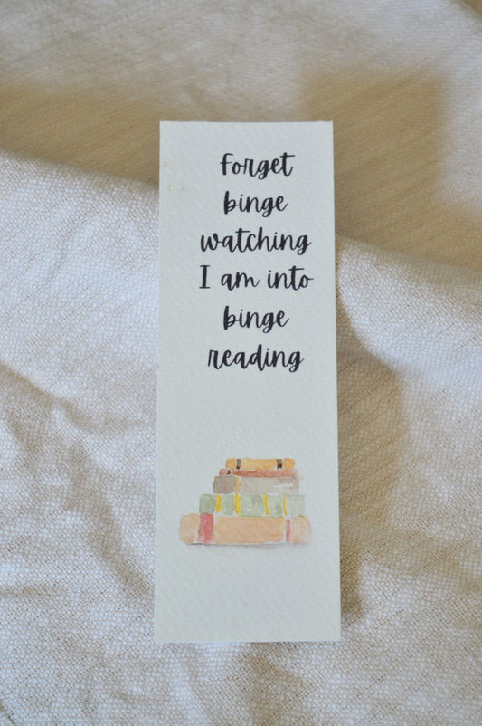 Binge Reading Bookmark