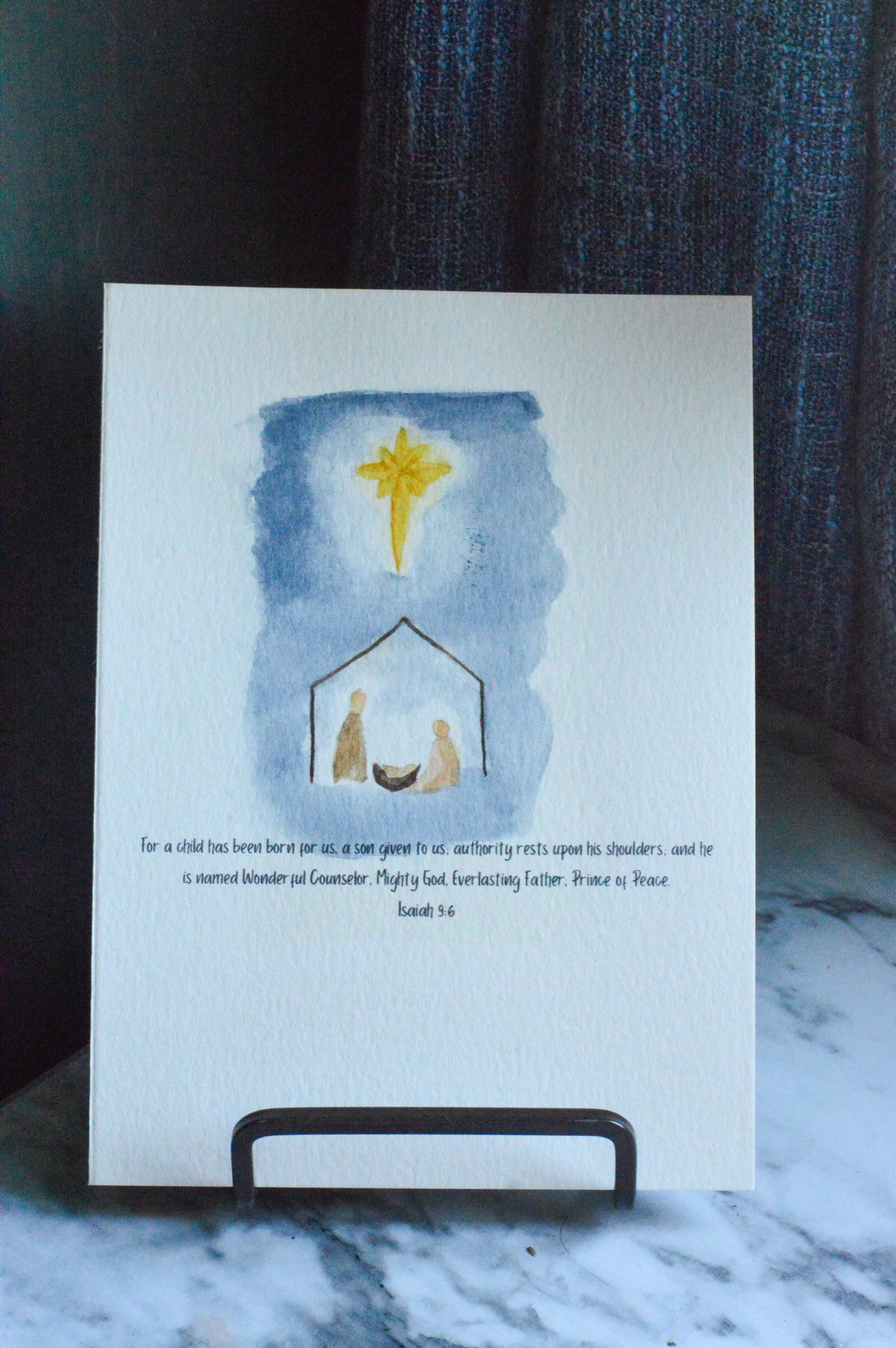 Nativity Scene Christmas Greeting Card