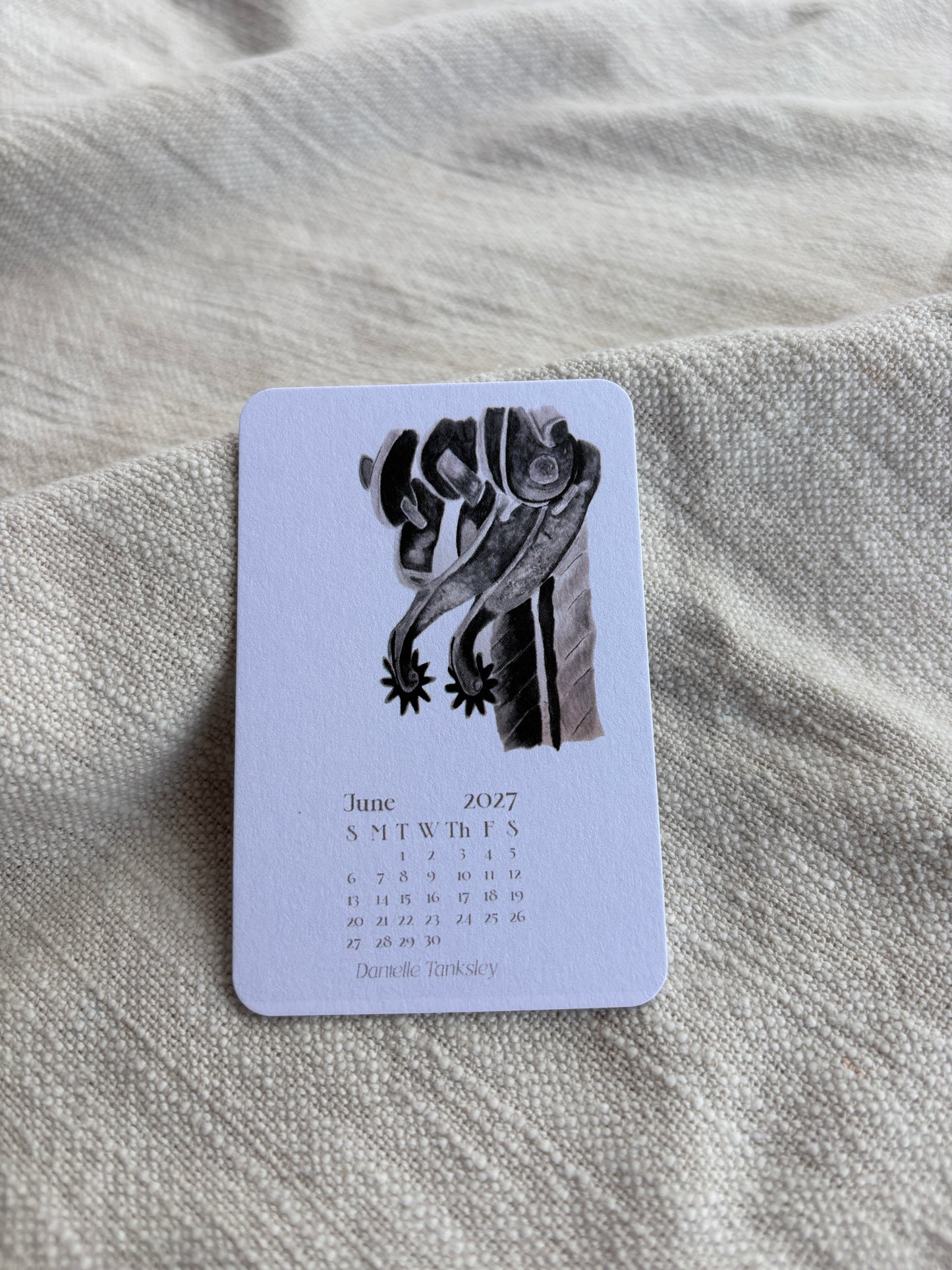 Small Desktop 2027 Calendar