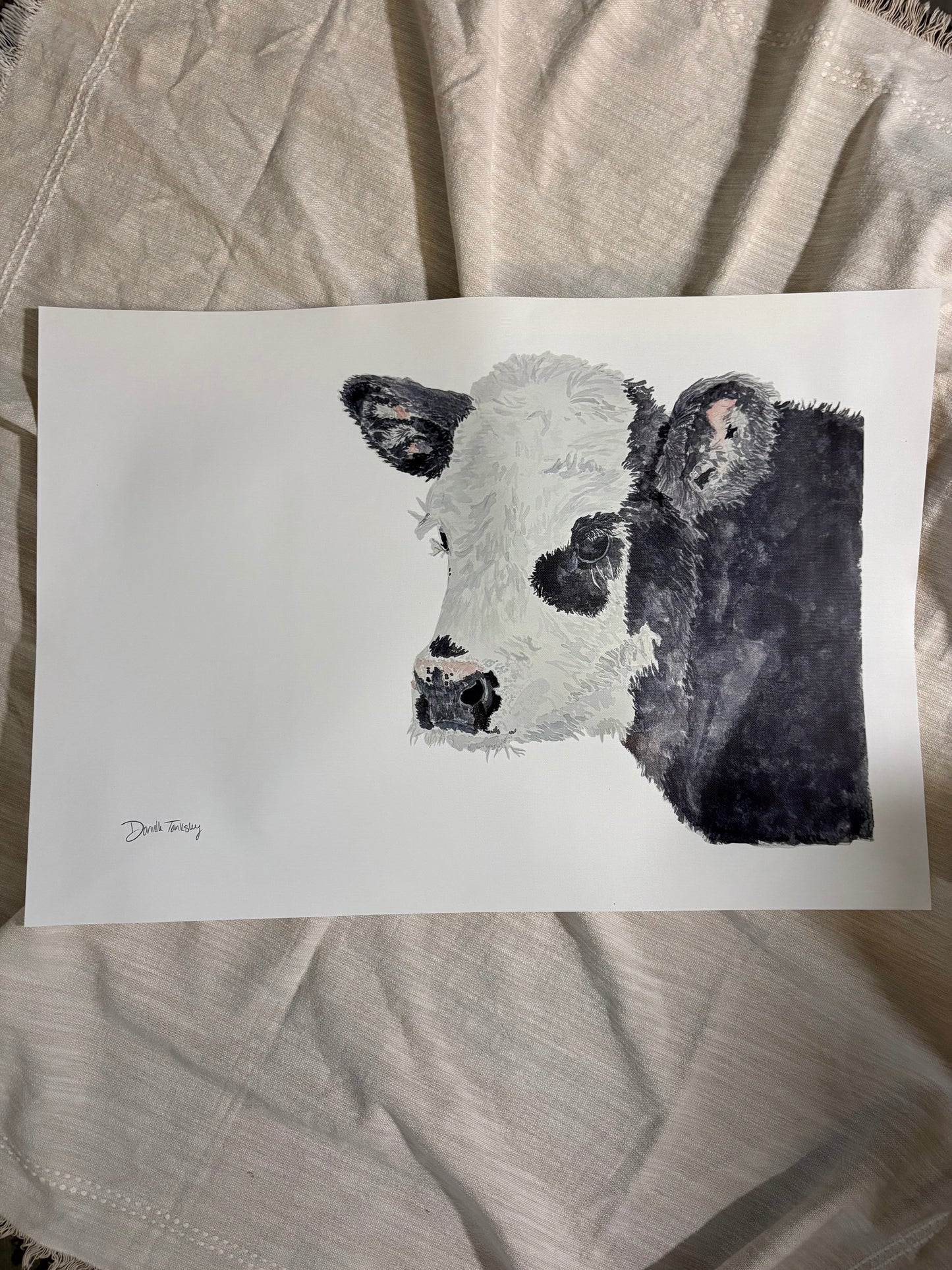 Calf Print on 16x24 Canvas