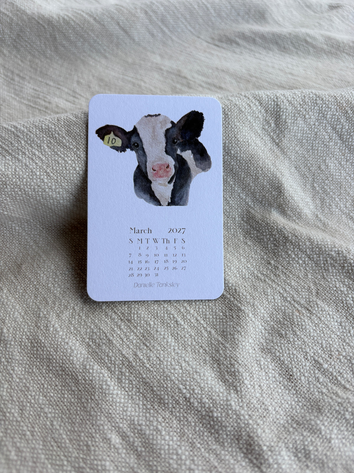 Small Desktop 2027 Calendar