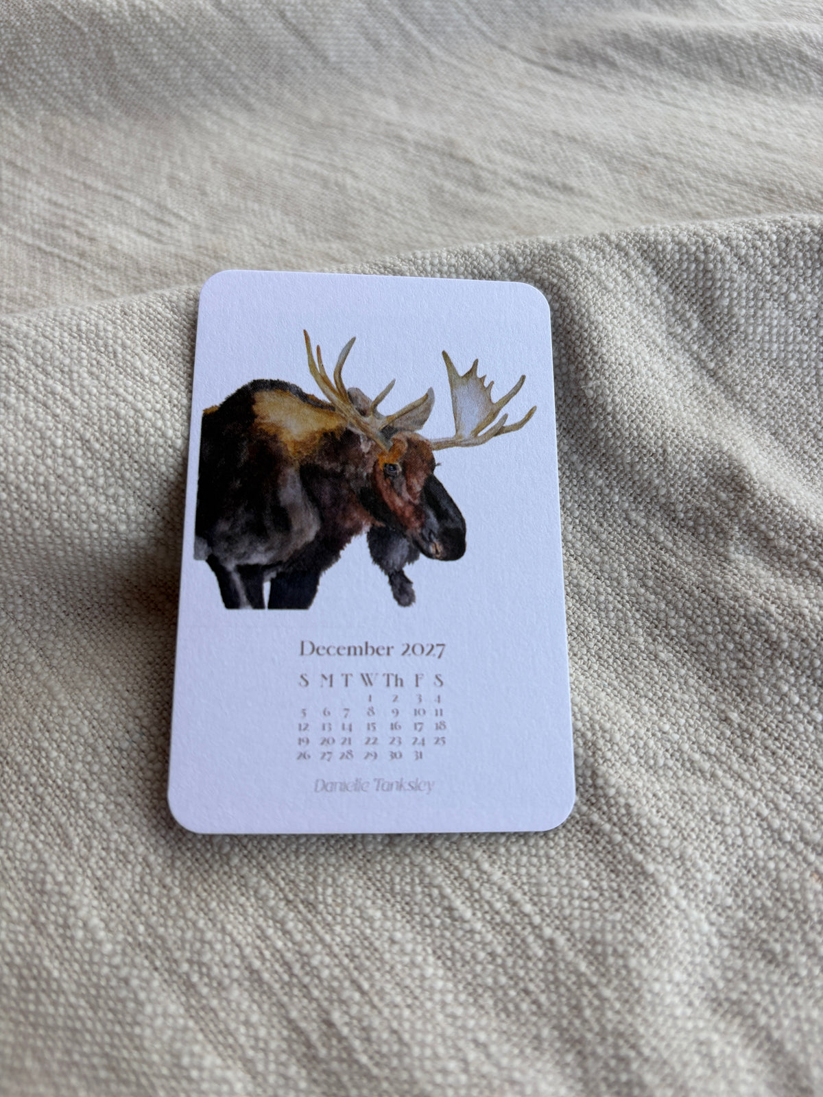 Small Desktop 2027 Calendar