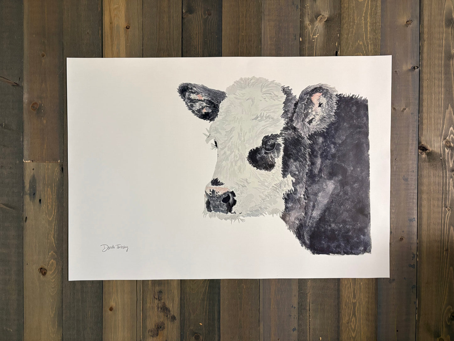 Calf Print on 16x24 Canvas