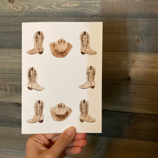 Western Watercolor Greeting Cards
