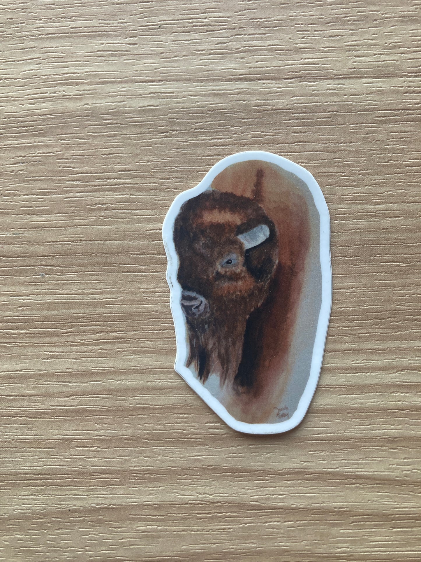 Buffalo Watercolor Sticker