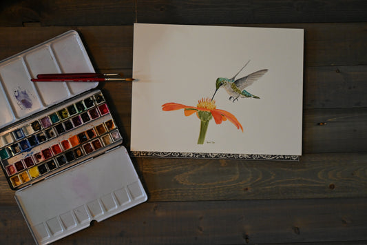 Hummingbird Watercolor