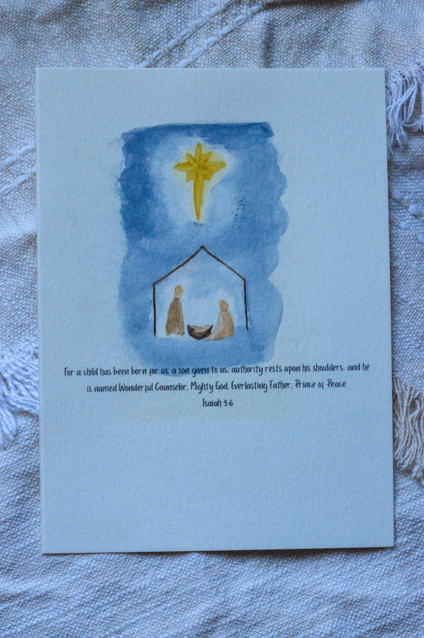 Nativity Scene Christmas Greeting Card