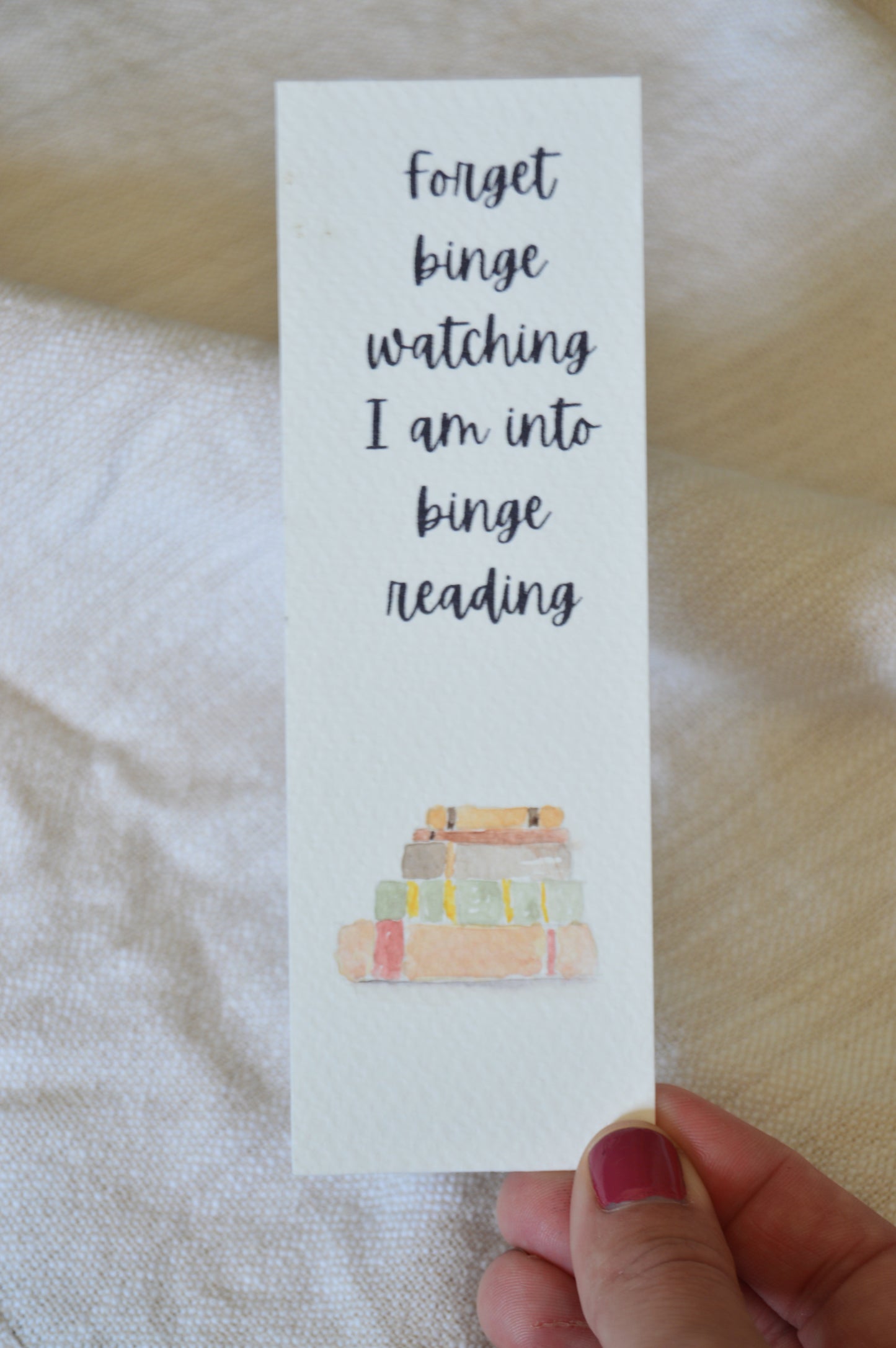 Binge Reading Bookmark