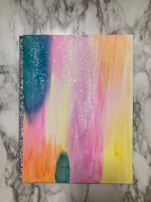 Abstract Watercolor The Dance of Grief and Joy