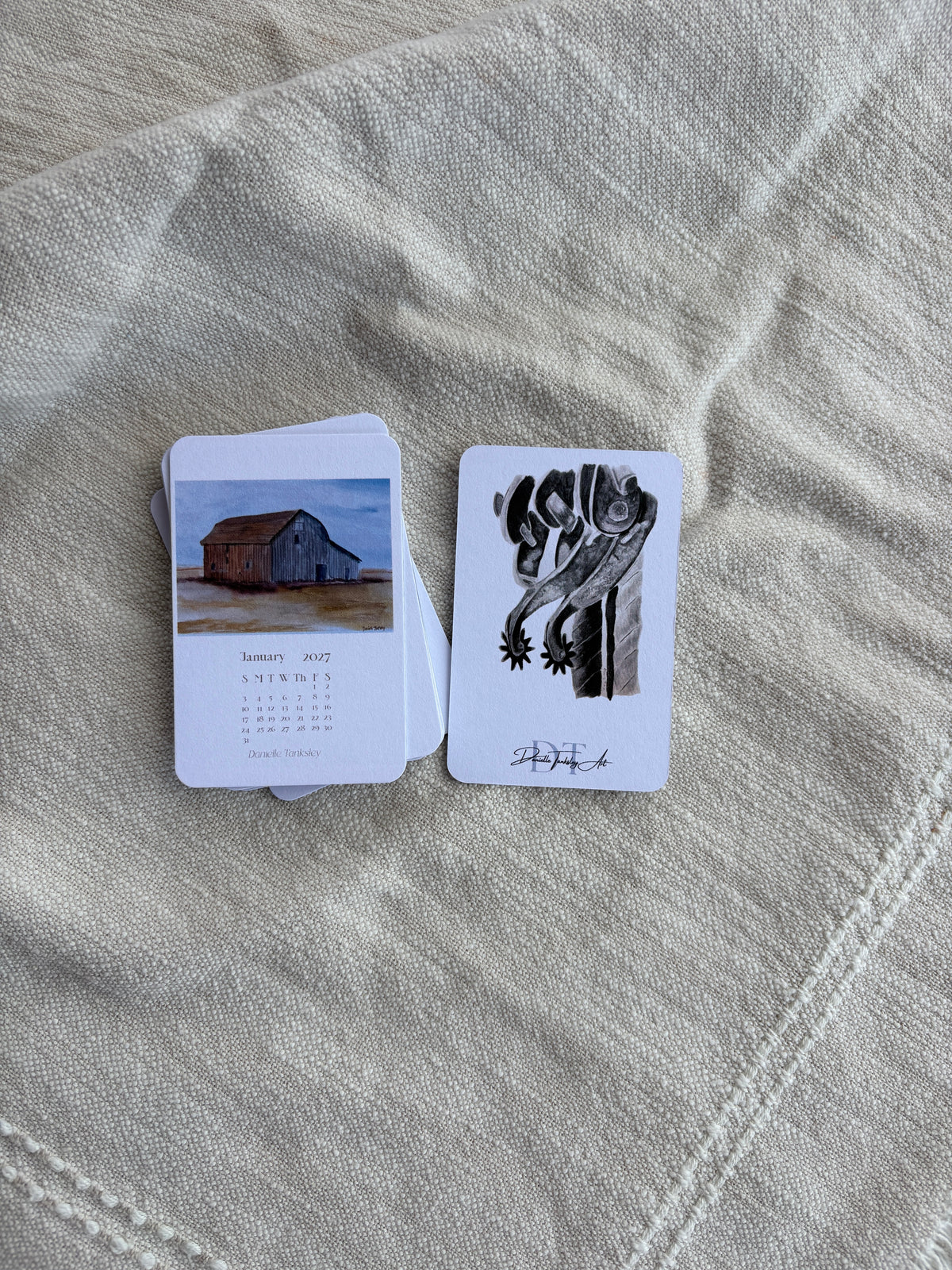Small Desktop 2027 Calendar