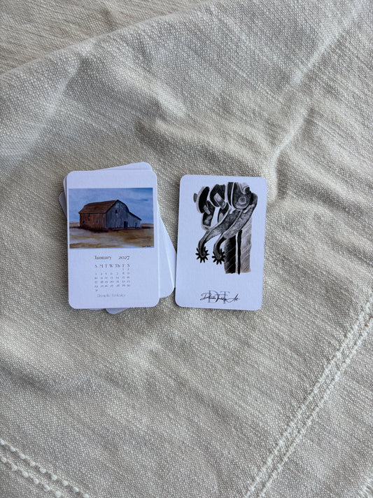 Small Desktop 2027 Calendar