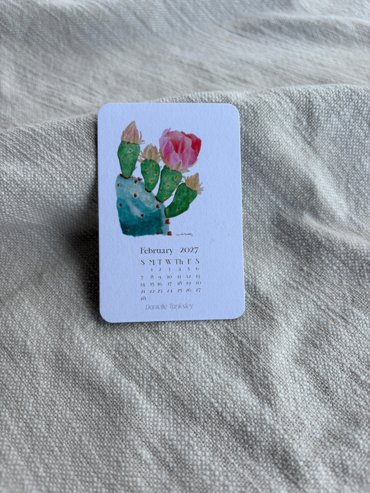 Small Desktop 2027 Calendar