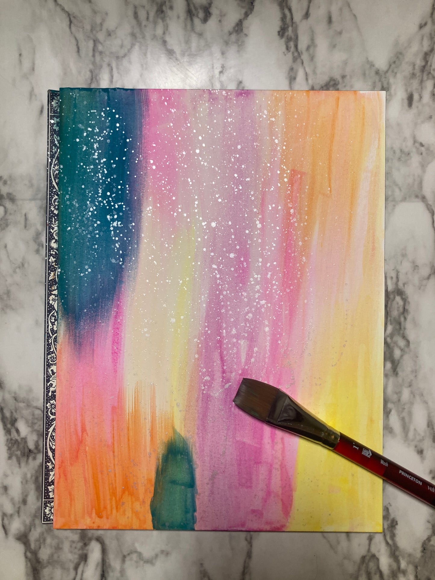 Abstract Watercolor The Dance of Grief and Joy