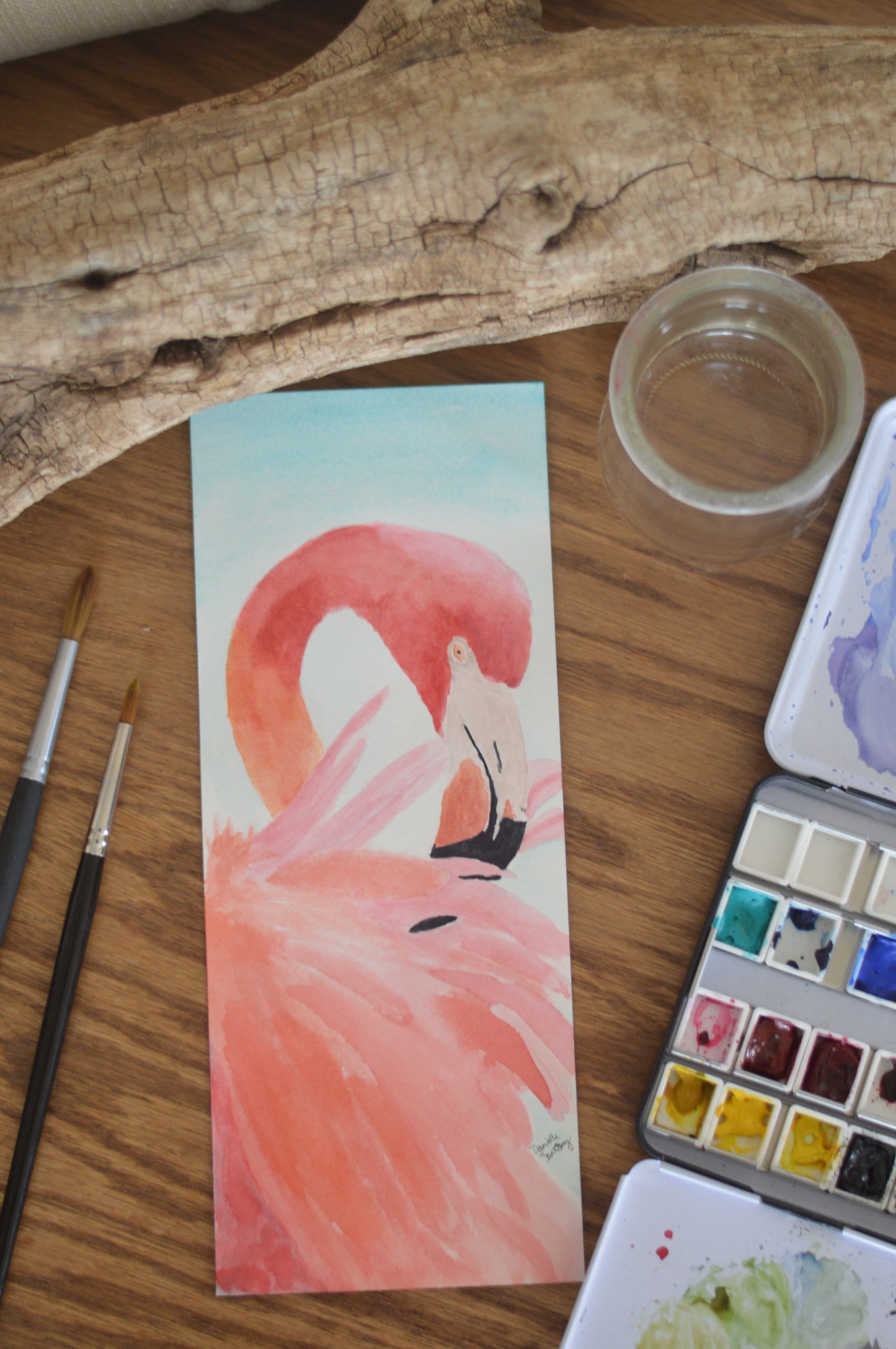 Flamingo Watercolor