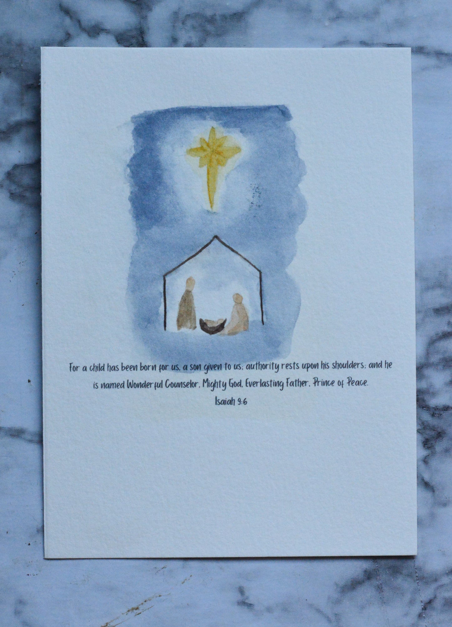 Nativity Scene Christmas Greeting Card