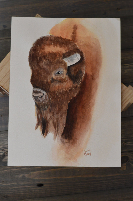 Buffalo Watercolor