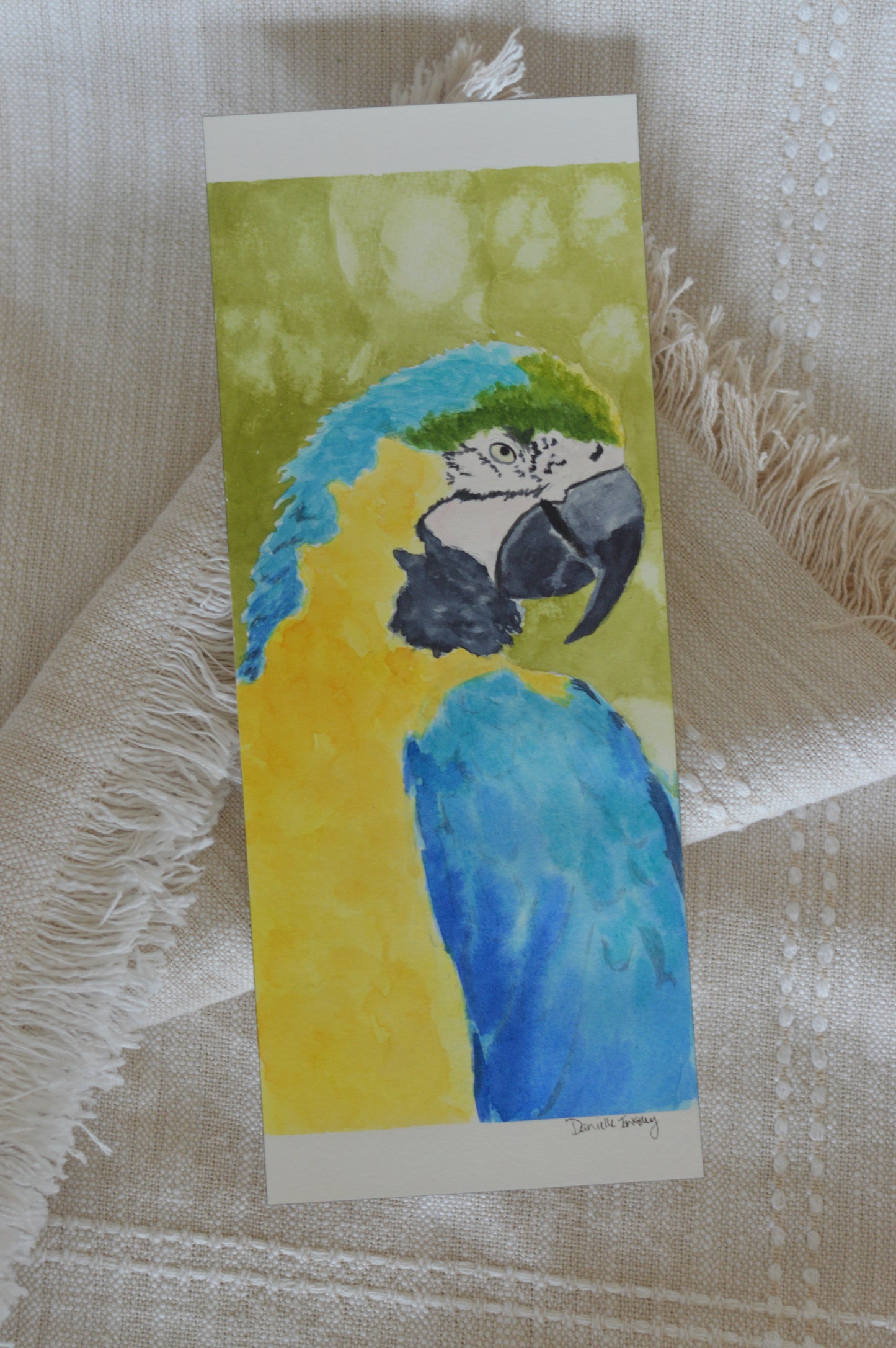 Macaw Watercolor Original