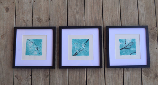 Abstract Turquoise Watercolor Bundle