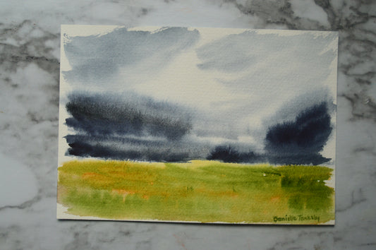 Stormy Prairie Landscape
