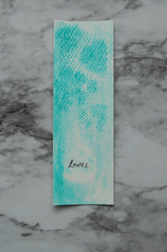 Lover Watercolor Bookmark