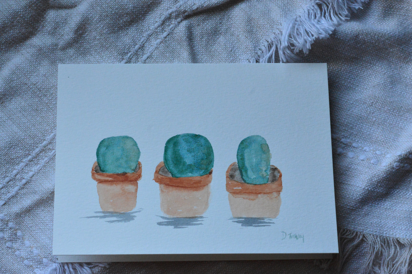 Potted Cactus Greeting Card