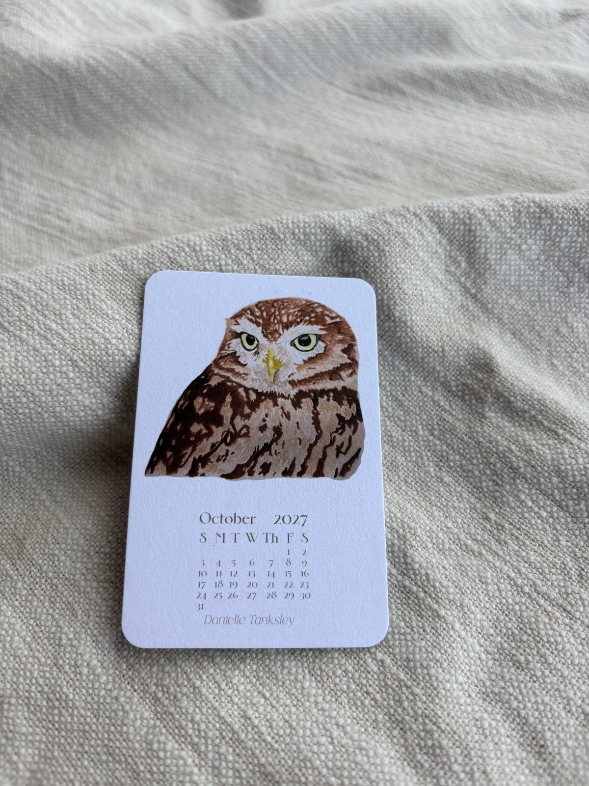 Small Desktop 2027 Calendar