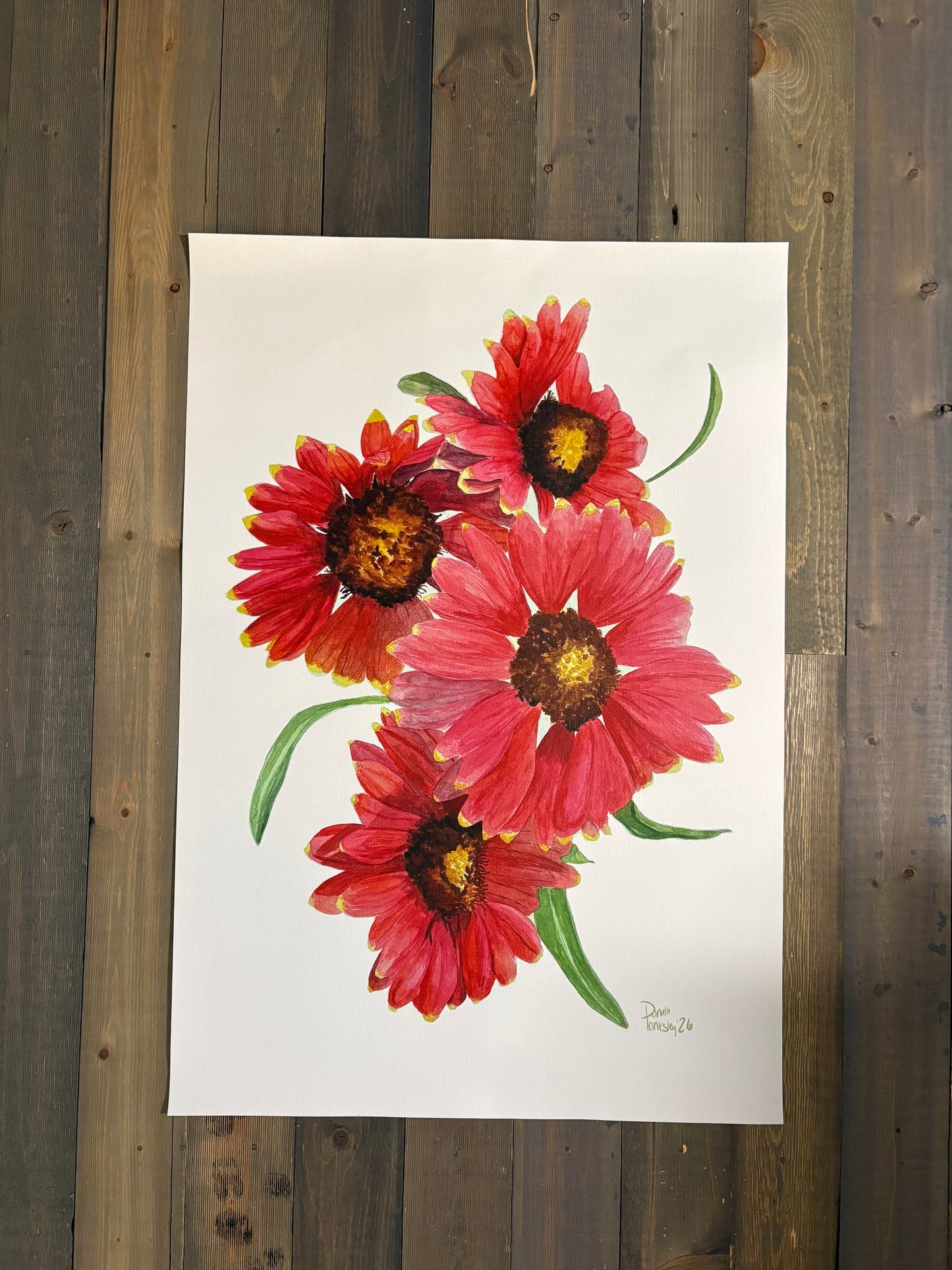 Indian Blanket Print 16x24 Paper