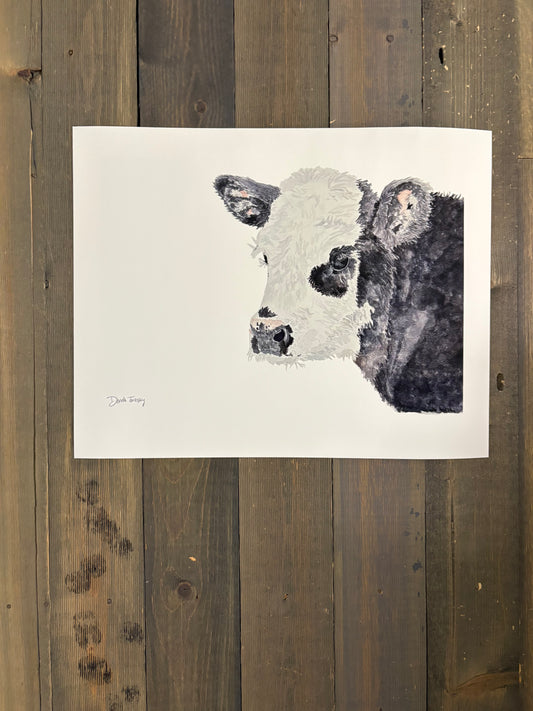 Calf Print on 11x14 Paper