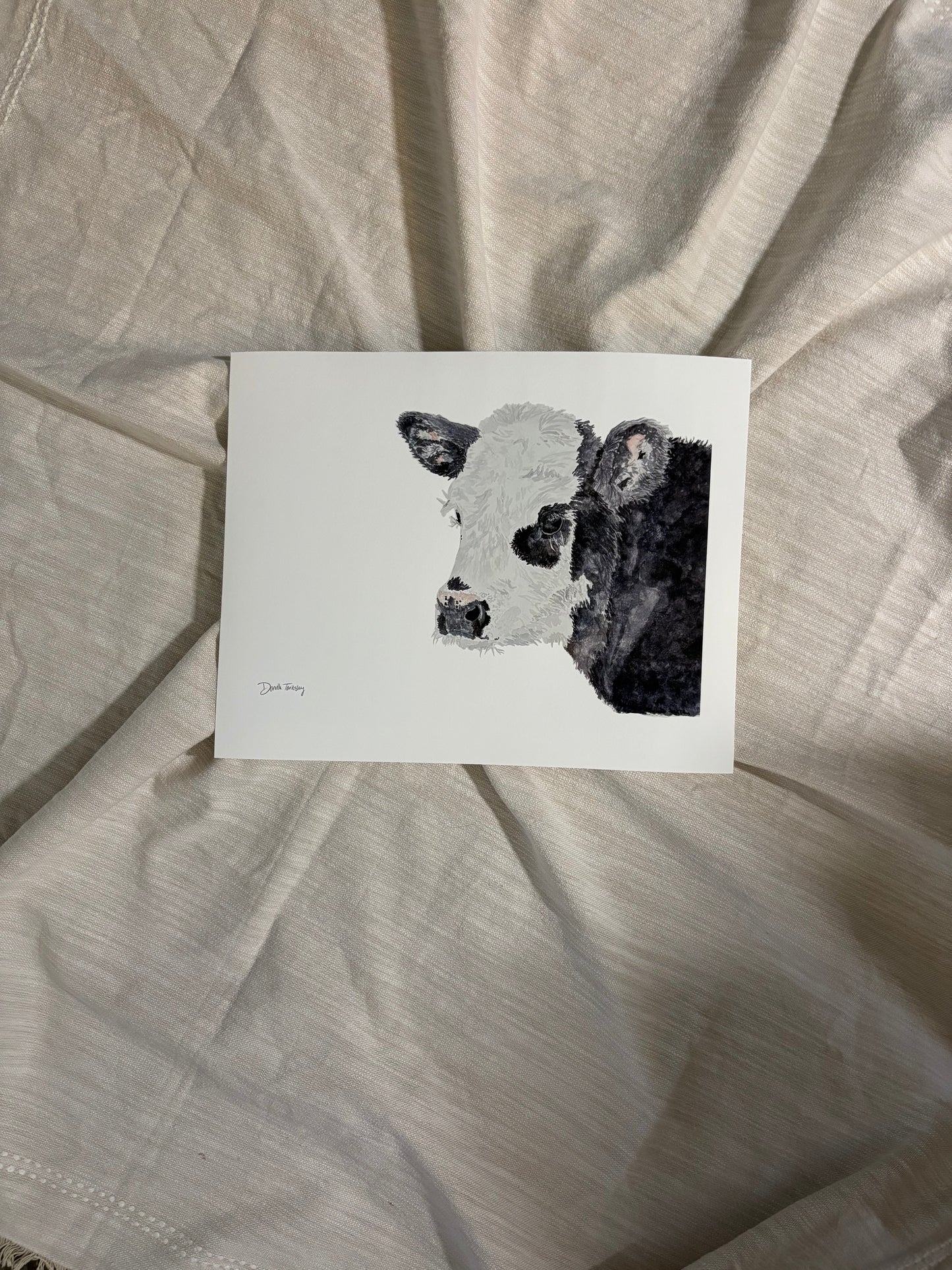 Calf Print on 11x14 Paper