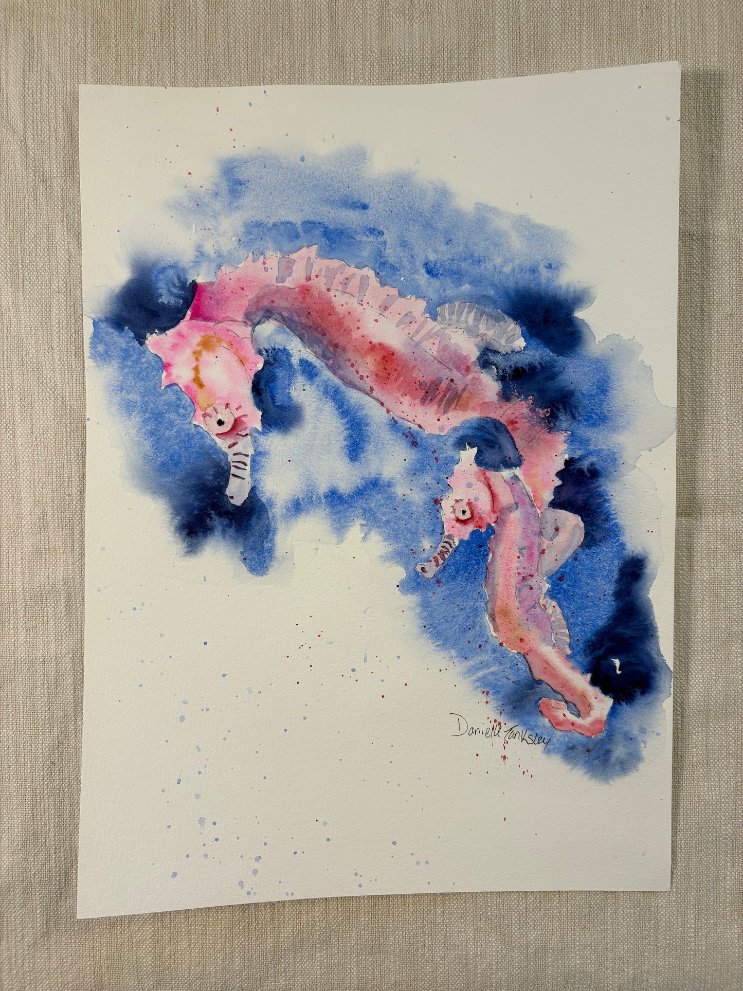 Seahorse and Baby