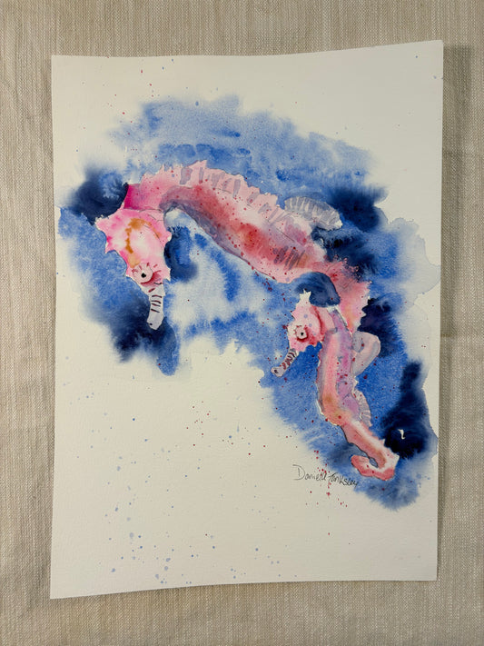 Seahorse and Baby